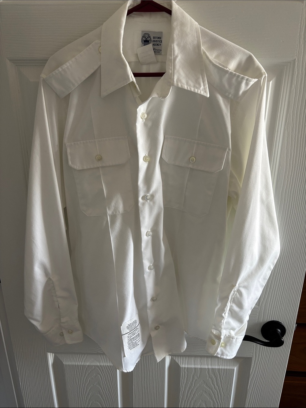 Army White Button Down Shirt